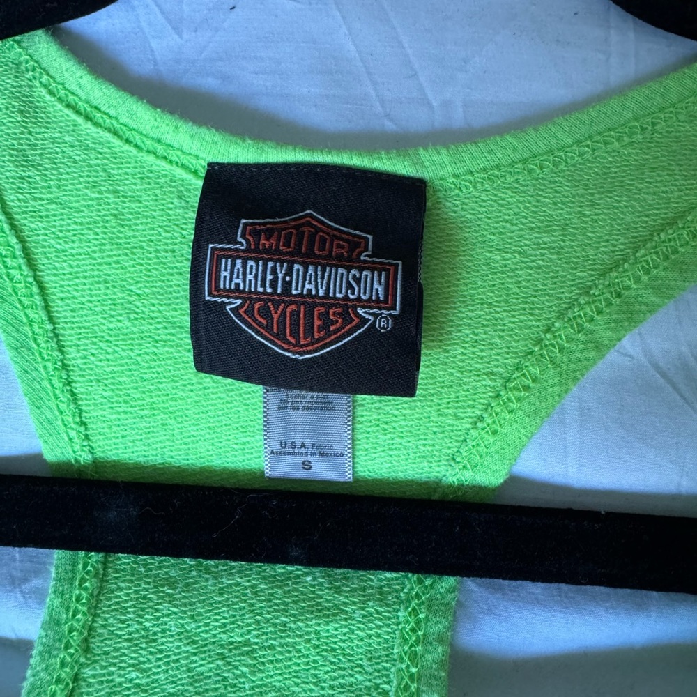 Harley-Davidson Lime Green New Orleans Tank - Picture 4 of 4